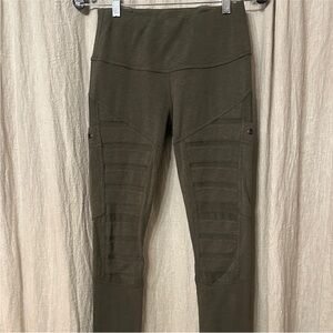 Nomads Olive Green Moto Leggings